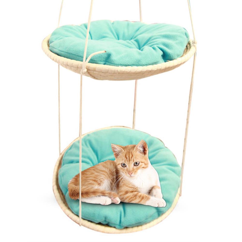 EcoPurr Haven: Sustainable Cat Hammock, Climbing Frame, and Nest