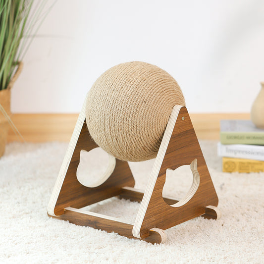 EcoPaw Chic: Stylish Wooden Cat Climber