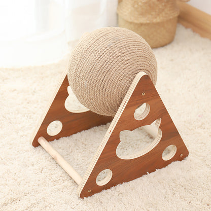 EcoPaw Chic: Stylish Wooden Cat Climber