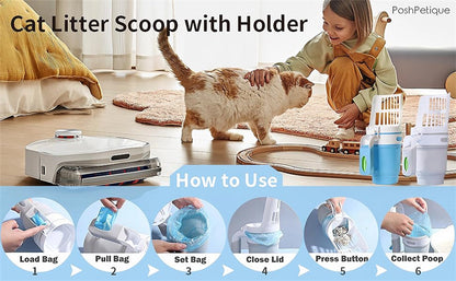 Pawsome Scoop & Sift: Chic Cat Litter Box Set