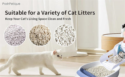 Pawsome Scoop & Sift: Chic Cat Litter Box Set