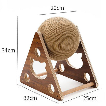 EcoPaw Chic: Stylish Wooden Cat Climber