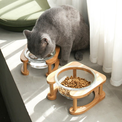 SustainaGlass Eco-Friendly Cat Food Bowl