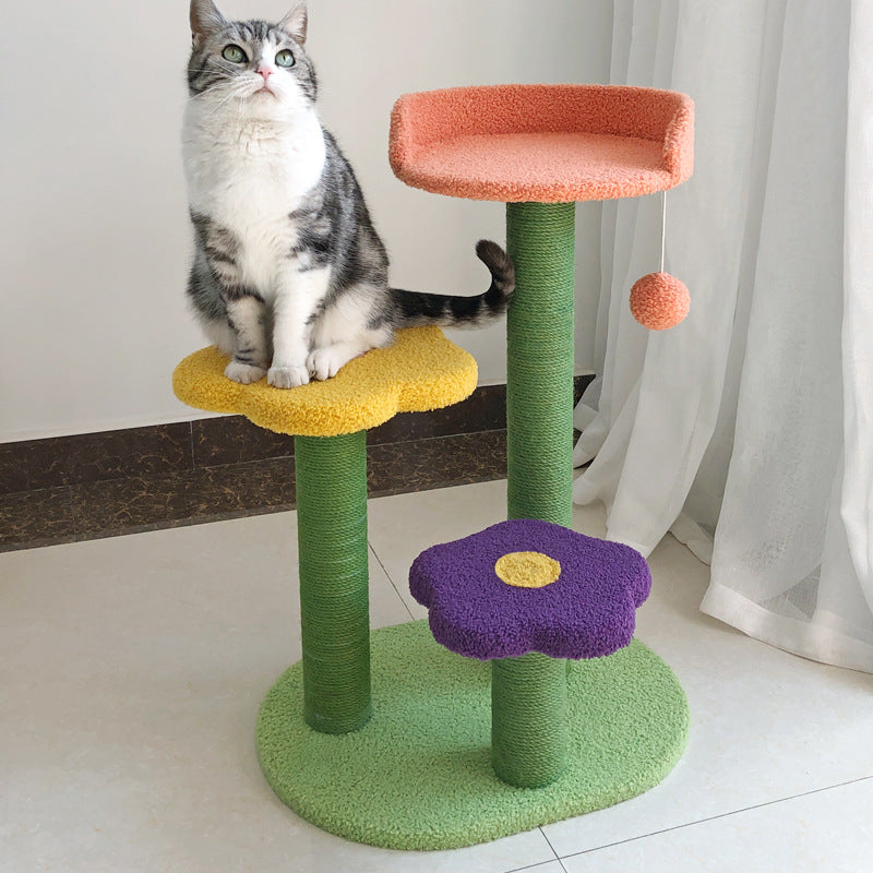 Blossom Haven: Durable Cat Climbing Tower