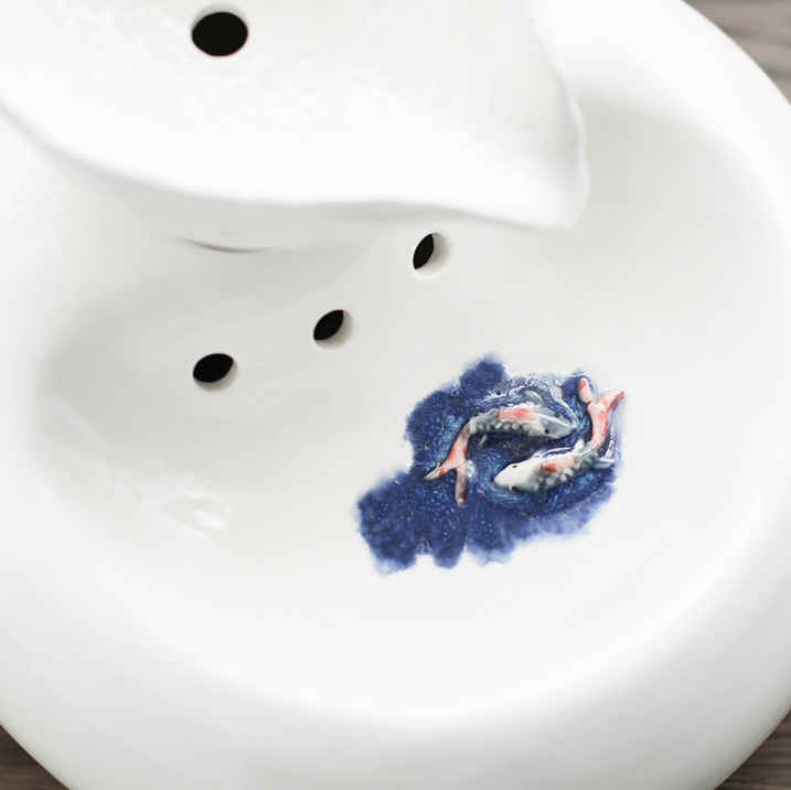 Purrfect Porcelain Cat Water Fountain