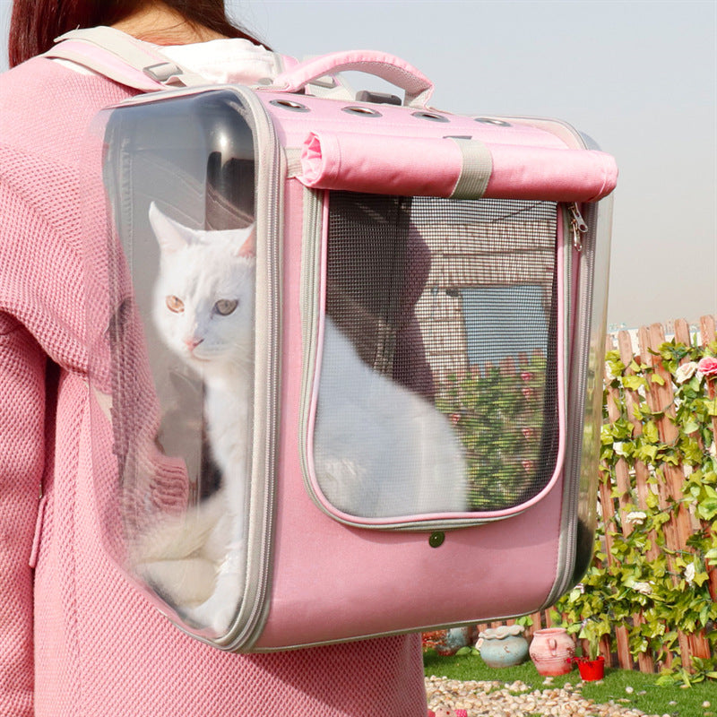 Whisker Wanderer: Cozy Cat Companion Backpack for Outdoor Adventures