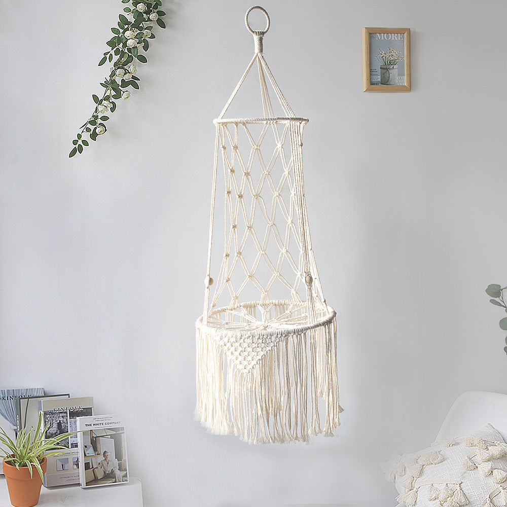 BohoPaws Macrame Pet Hammock: Handcrafted Wall Hanging Cat Bed